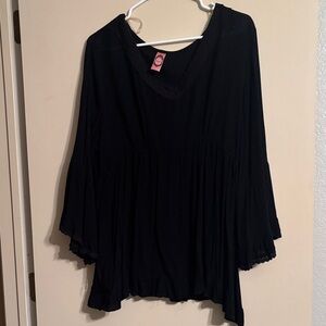 Honeyme Elegant Black Lace Blouse